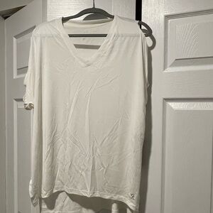 Donna Karan silly cold shoulder t shirt size Large nwt